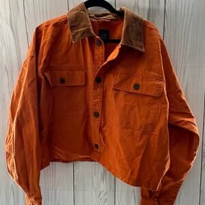 Wild Fable Field Coat Barn Jacket Orange Short Size XXL